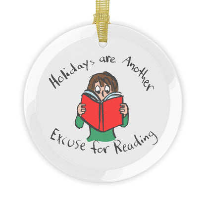 Six Chix- "Holiday Chapter" Glass Ornament by Stephanie Piro