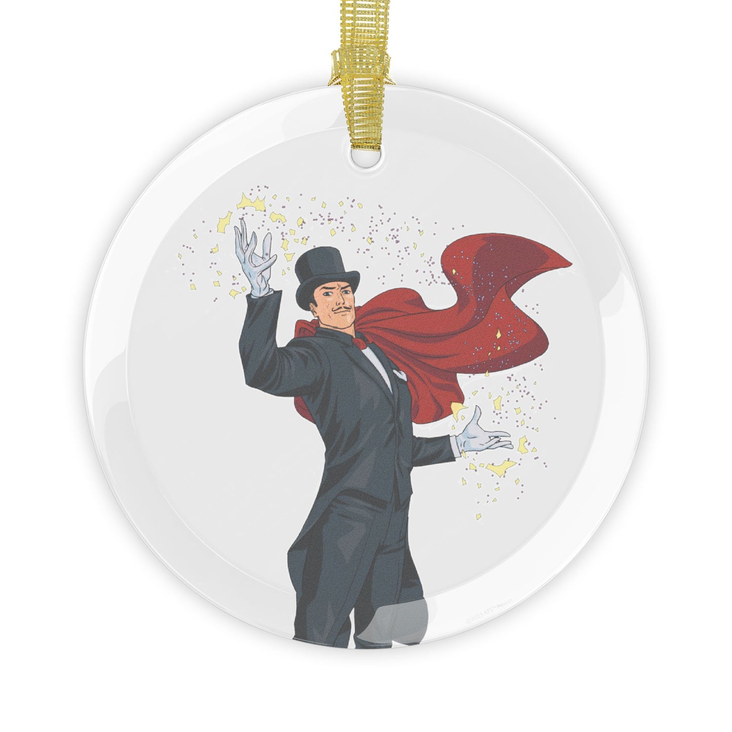 Mandrake The Magician Glass Ornament