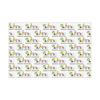 The Family Circus "Seasons Greetings" Wrapping Paper