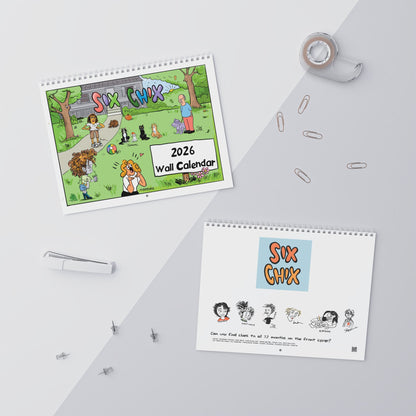 Six Chix 2026 Wall Calendar