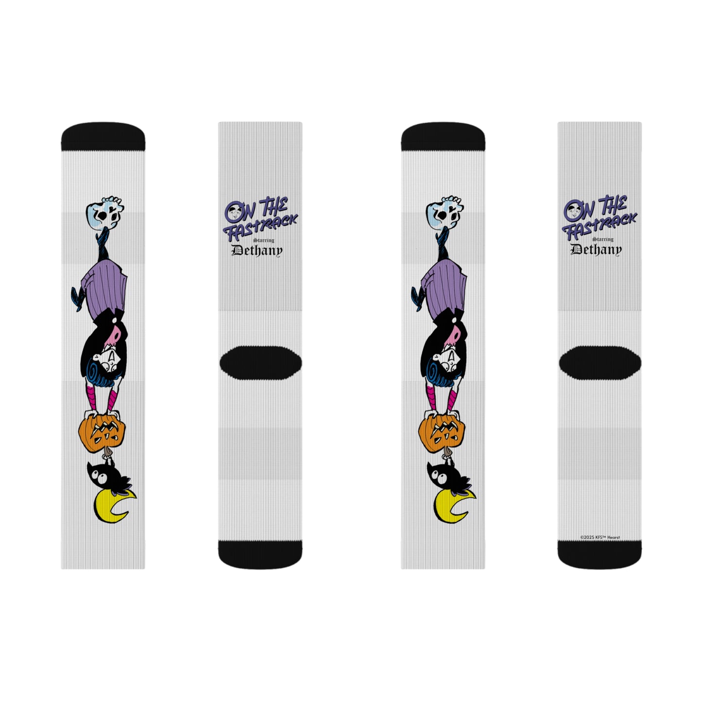 On The Fastrack- "Creep It Chic" Dethany Socks