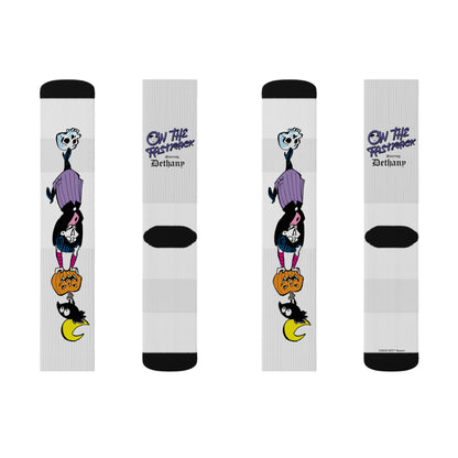 On The Fastrack- "Creep It Chic" Dethany Socks