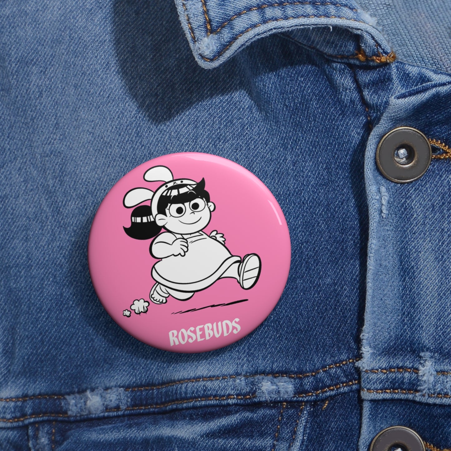 Rosebuds - Maricela Pink Metal Pin