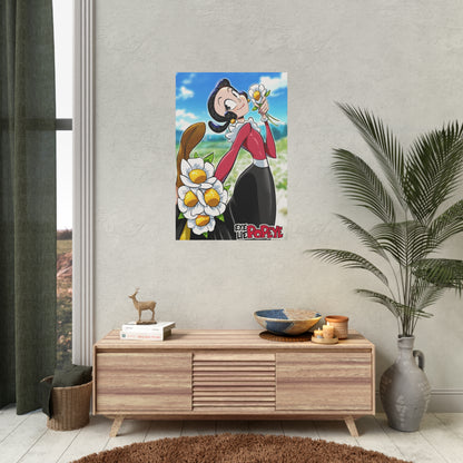 Eye Lie Popeye Poster - Olive (24x36)