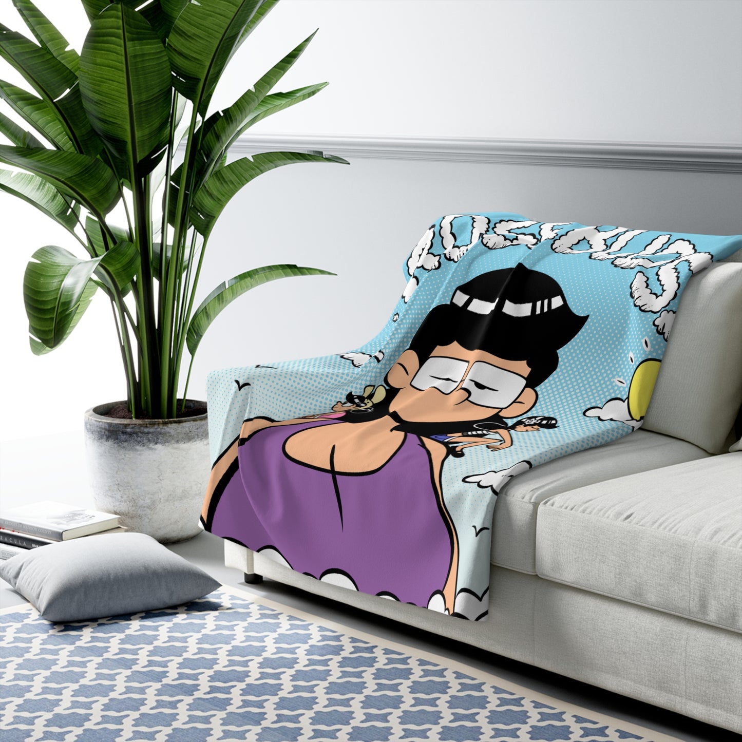 Rosebuds Sherpa Fleece Blanket