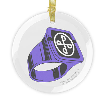 The Phantom "Good Mark Ring" Glass Holiday Ornament: A Legendary Tribute to the Ghost Who Walks