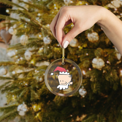 Daddy Daze "Jolly Daze" Glass Ornament