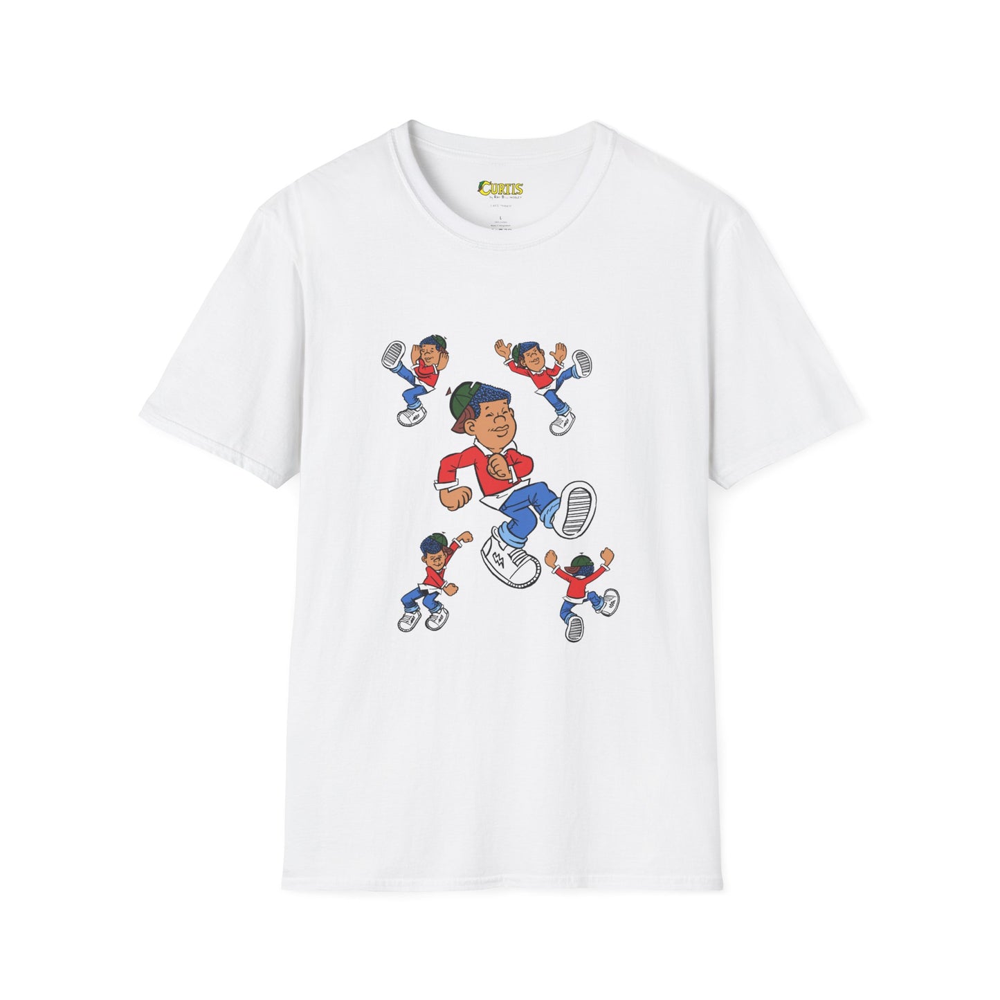 Curtis “Feel the Groove” Character Collage T-Shirt