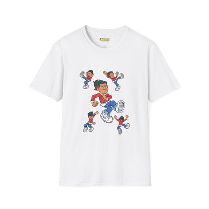 Curtis “Feel the Groove” Character Collage T-Shirt