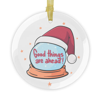 Comiclicious Crystal Ball of Cheer Glass Ornament