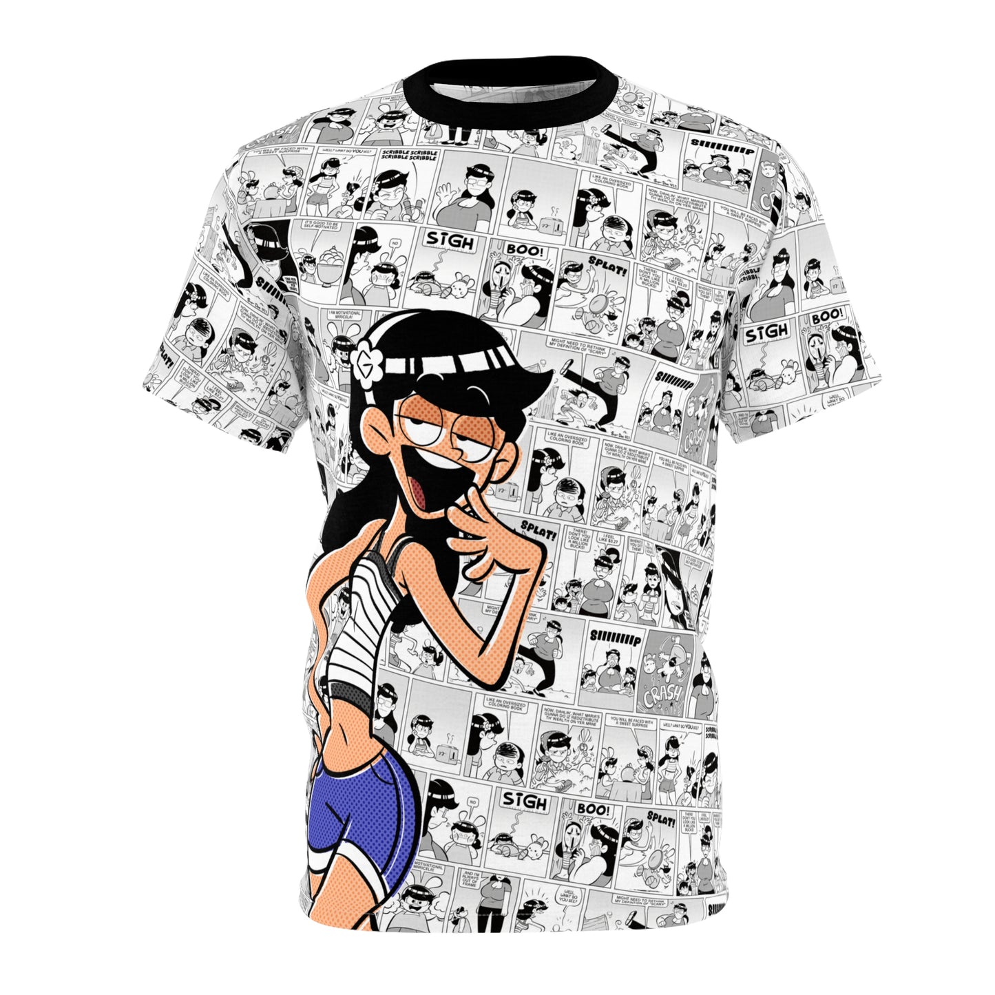Rosebuds: Maria All-Over Print Comic Collage Tee