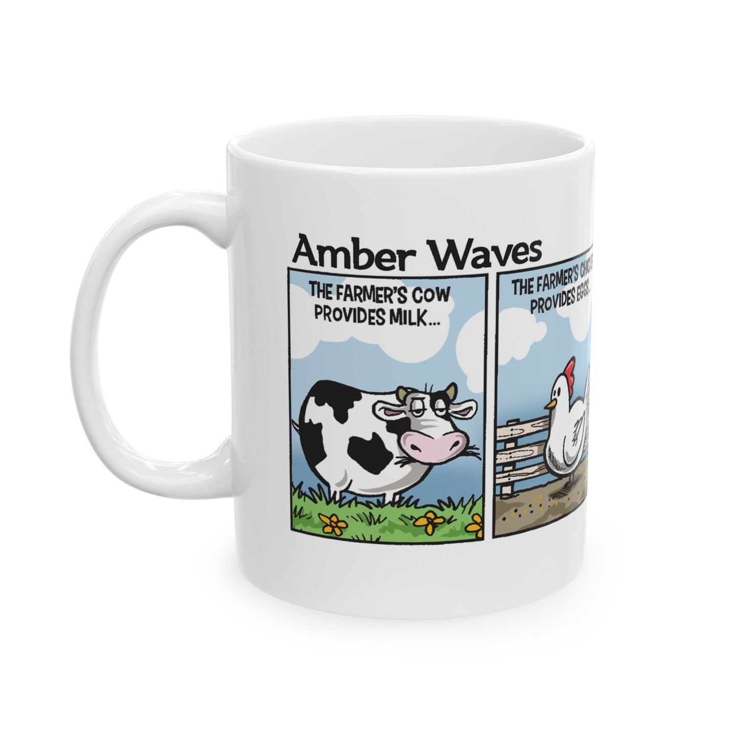 Amber Waves "The Farmer's Son" Ceramic Mug - 11oz & 15oz - Gift for Farmers & Dads