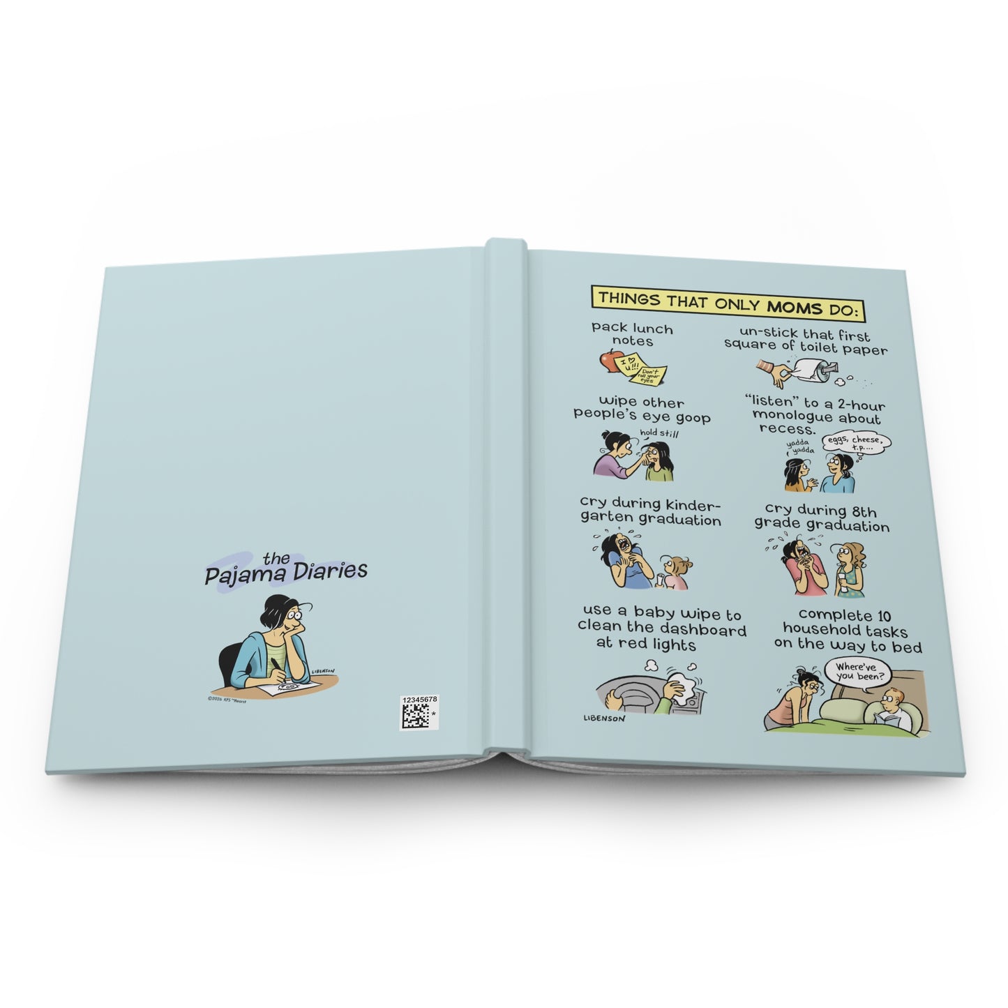 “Things Only Moms Do”- The Pajama Diaries Hardcover Journal