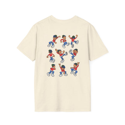 Curtis “Feel the Groove” Character Collage T-Shirt