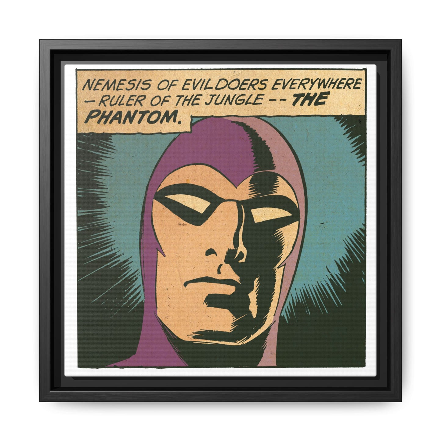 The Phantom Comic Hero Canvas Wrap
