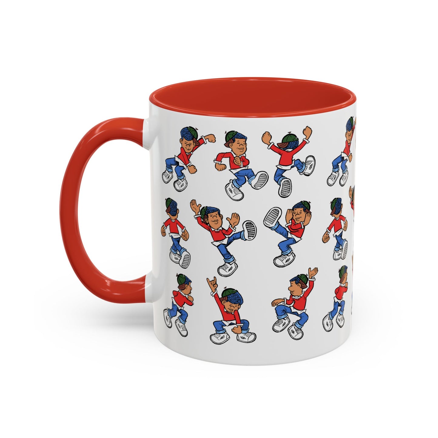 Curtis "Feel The Groove" Red Accent Mug
