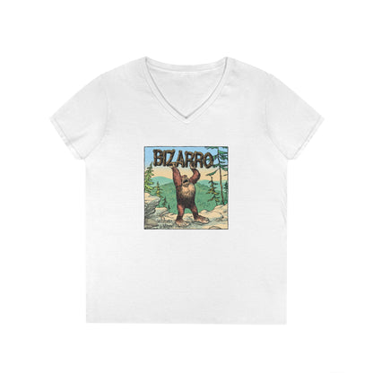 Bizarro Ladies' “Bigfoot Nature” V-Neck T-Shirt