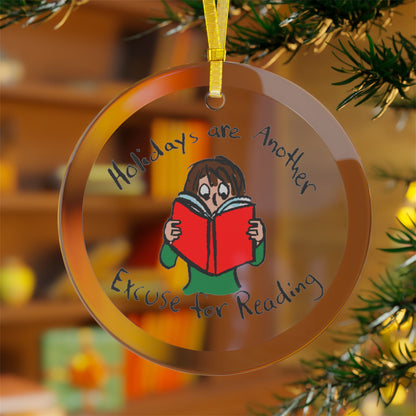 Six Chix- "Holiday Chapter" Glass Ornament by Stephanie Piro