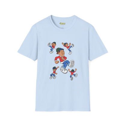 Curtis “Feel the Groove” Character Collage T-Shirt