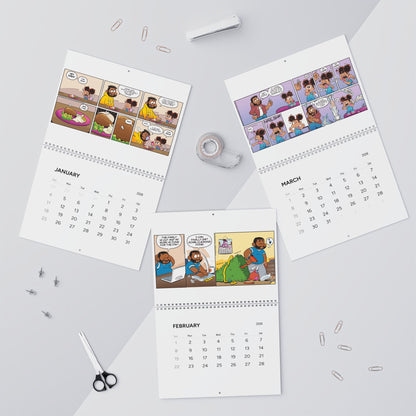 Beware of Toddler 2026 Wall Calendar