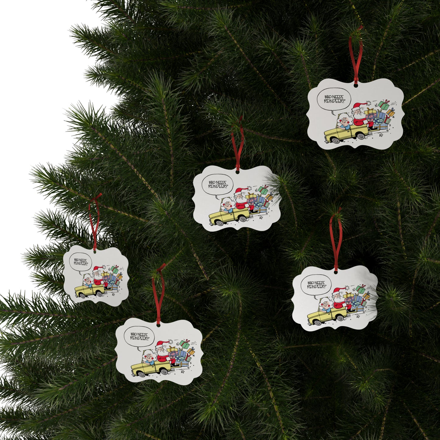 Gearhead Gertie "Who Needs Reindeer" Holiday Ornament