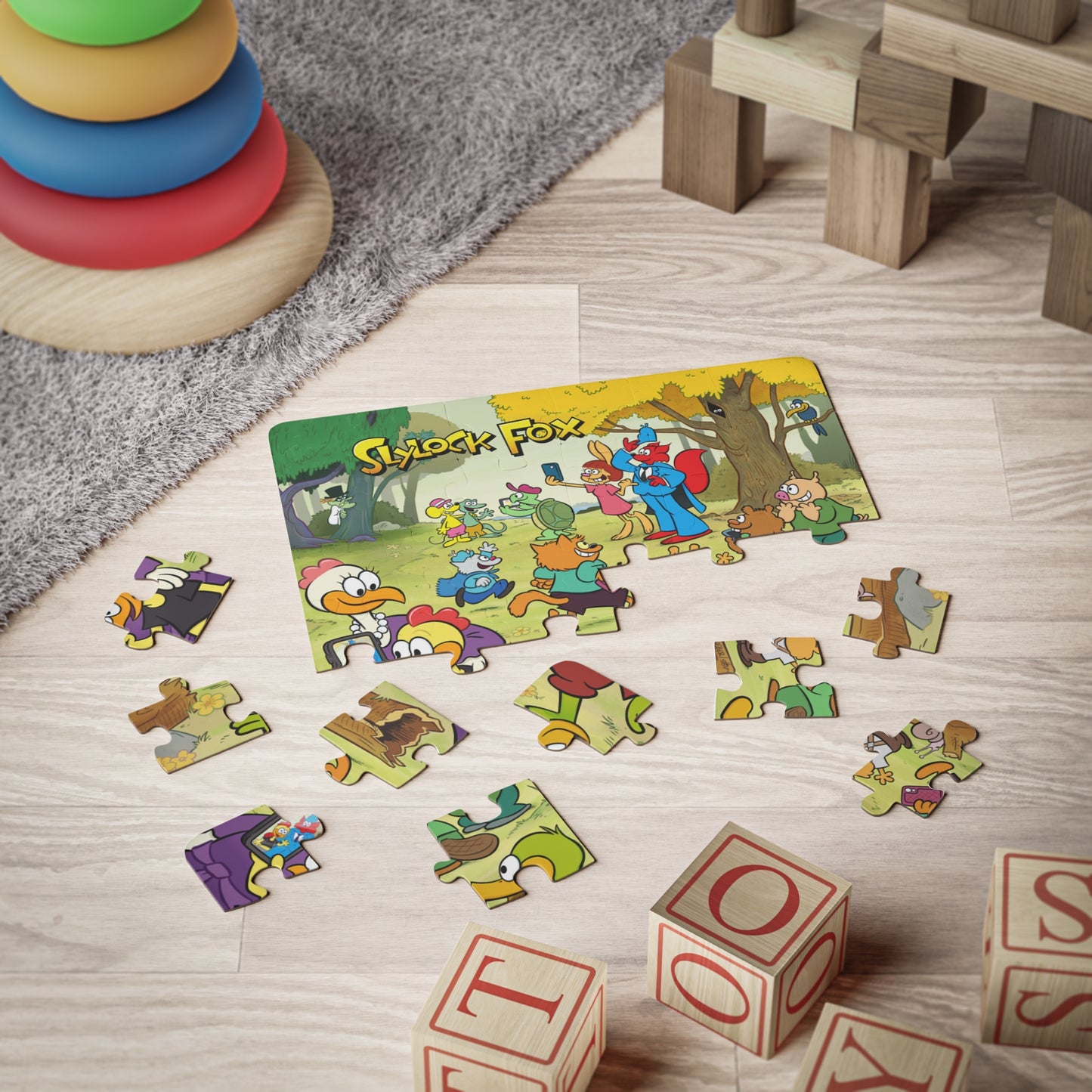 Slylock Fox 30-Piece Jigsaw Puzzle for Kids