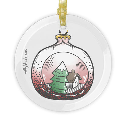 Palurdeando- Cozy Little Christmas Glass Ornament