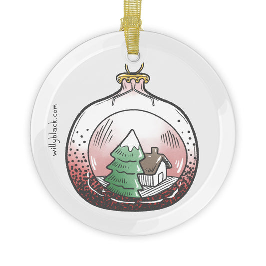 Palurdeando- Cozy Little Christmas Glass Ornament