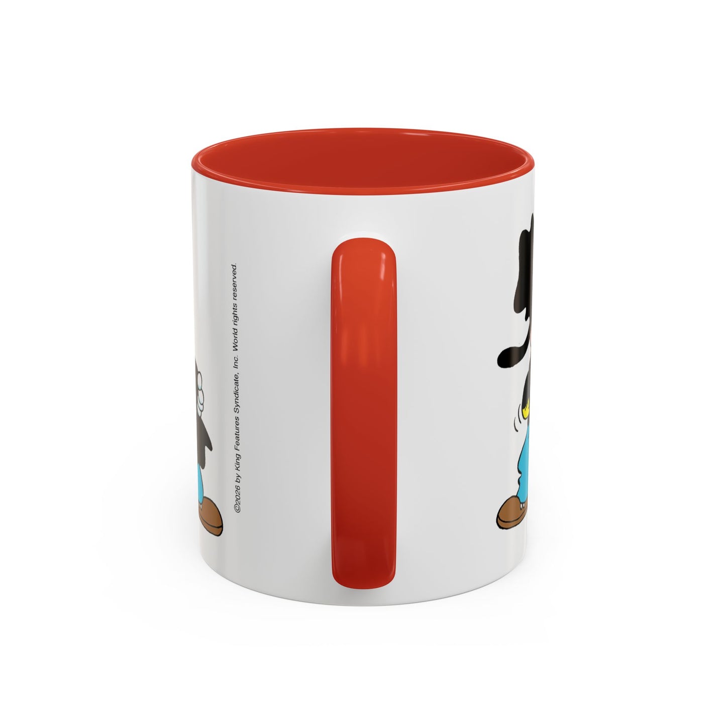 Barney Google and Snuffy Smith Red Accent Coffee Mug