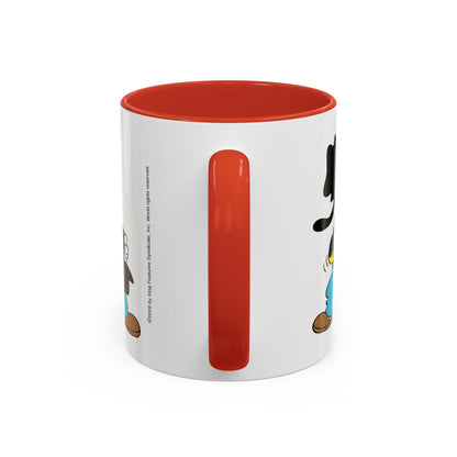 Barney Google and Snuffy Smith Red Accent Coffee Mug