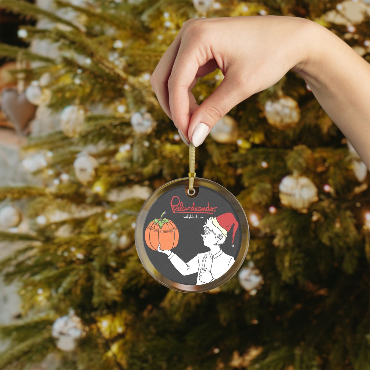 Palurdeando- Seasonal Confusion Glass Ornament