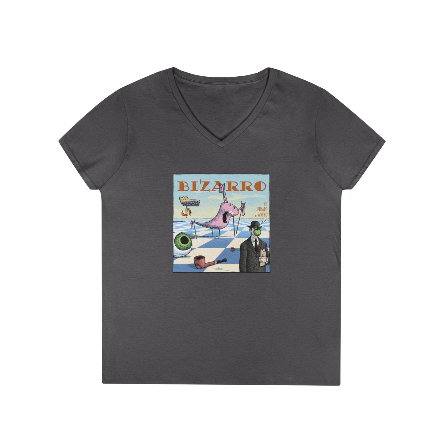Bizarro Ladies' “Surrealism” V-Neck T-Shirt