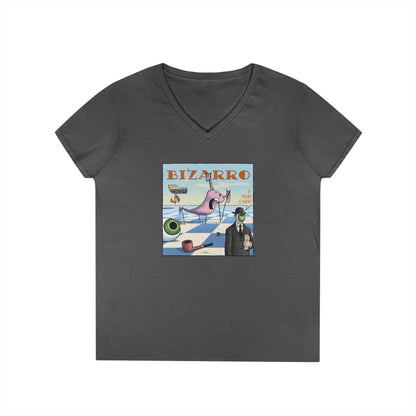 Bizarro Ladies' “Surrealism” V-Neck T-Shirt