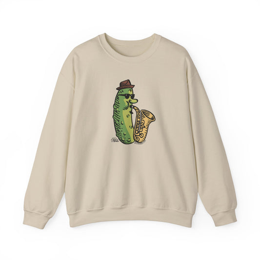 Bizarro Jazz Pickle Crewneck Sweatshirt: The Perfect Blend of Humor, Style, and Pickles