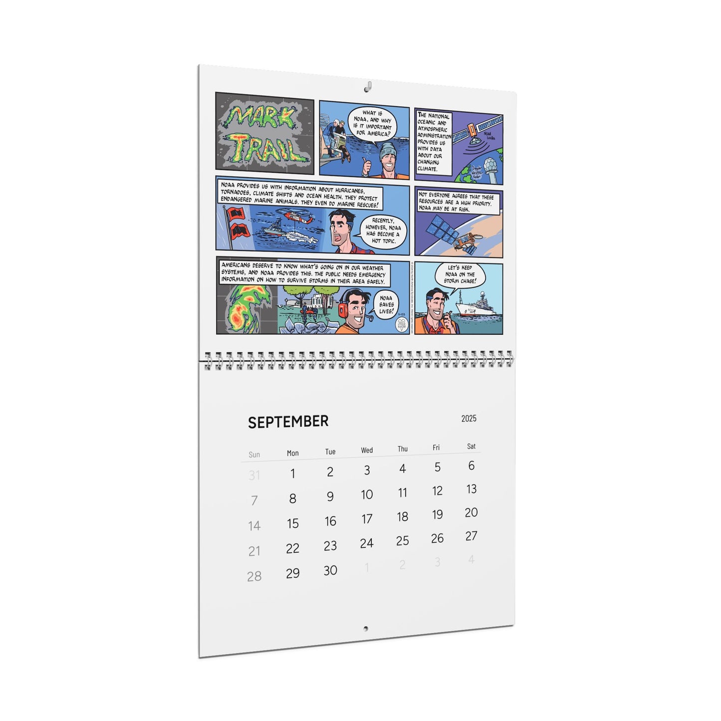 2025 Mark Trail Wall Calendar - Comic Adventures for Nature Lovers