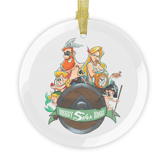 Merry Saga Xmas- Glass Ornaments