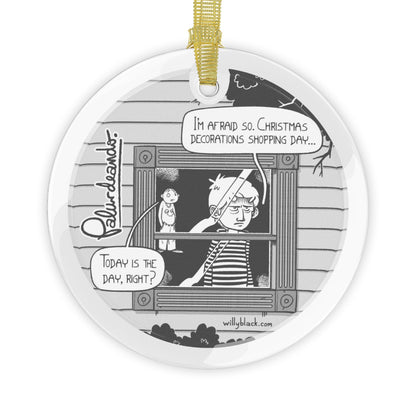 Palurdeando- Barely Merry Glass Ornament