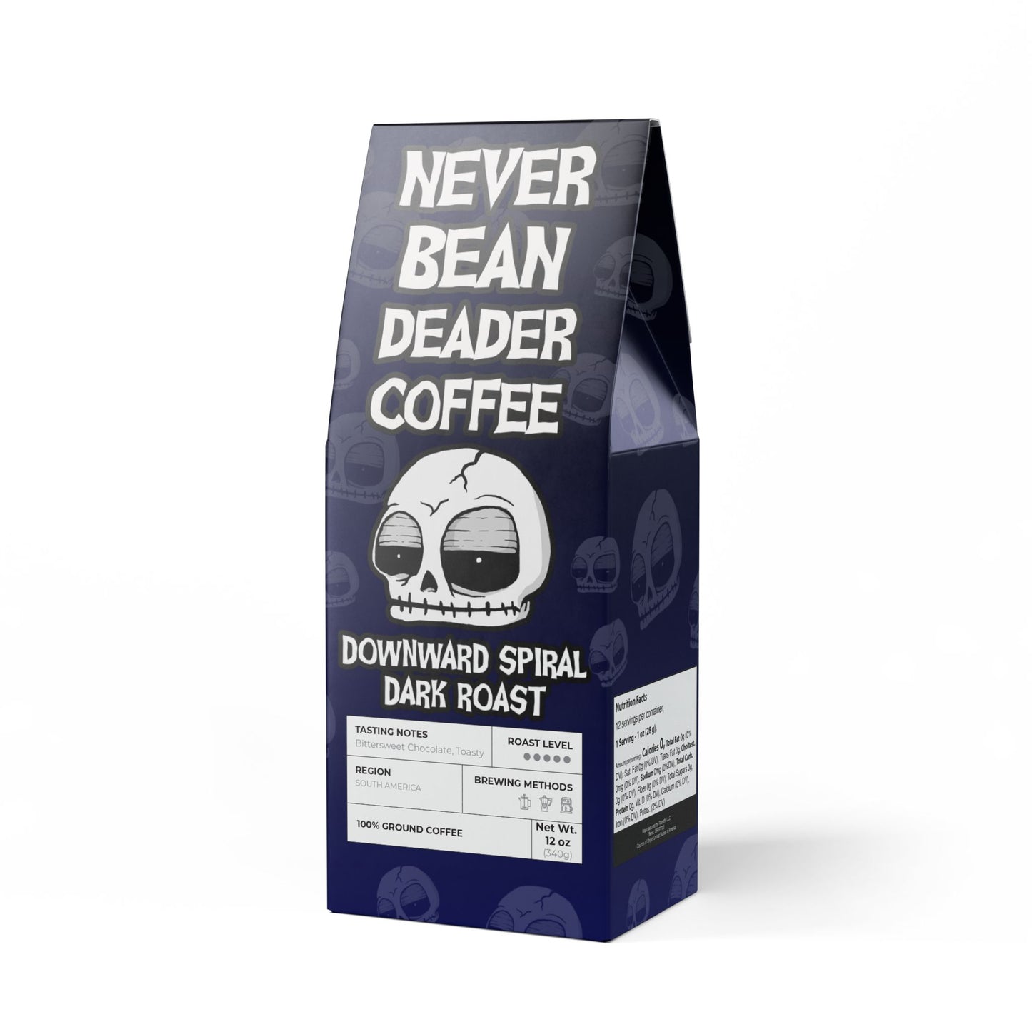 Never Bean Deader Coffee: Downward Spiral Dark Roast (French Dark Roast)