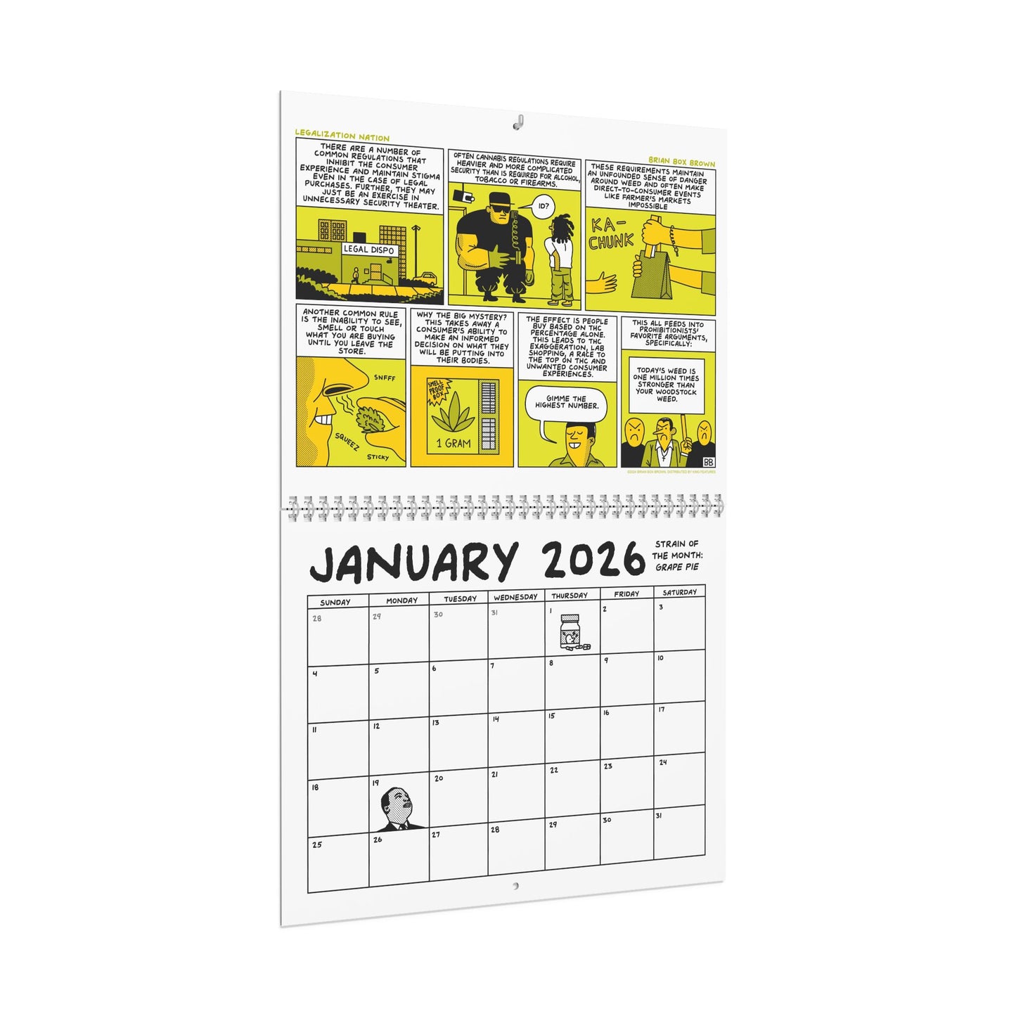 Legalization Nation 2026 Wall Calendar
