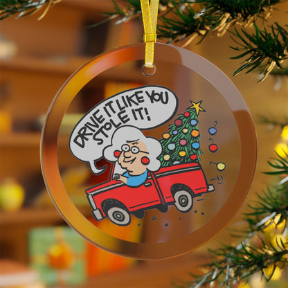 2024 'Drive It Like You Stole It!' Gearhead Gertie Holiday Ornament: A Fast-Paced Touch of Racing Fun