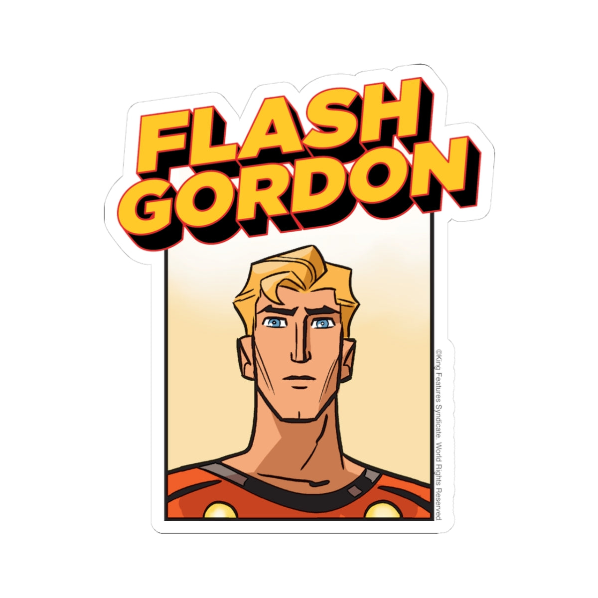 Dan Schkade Flash Gordon Kiss-Cut Stickers