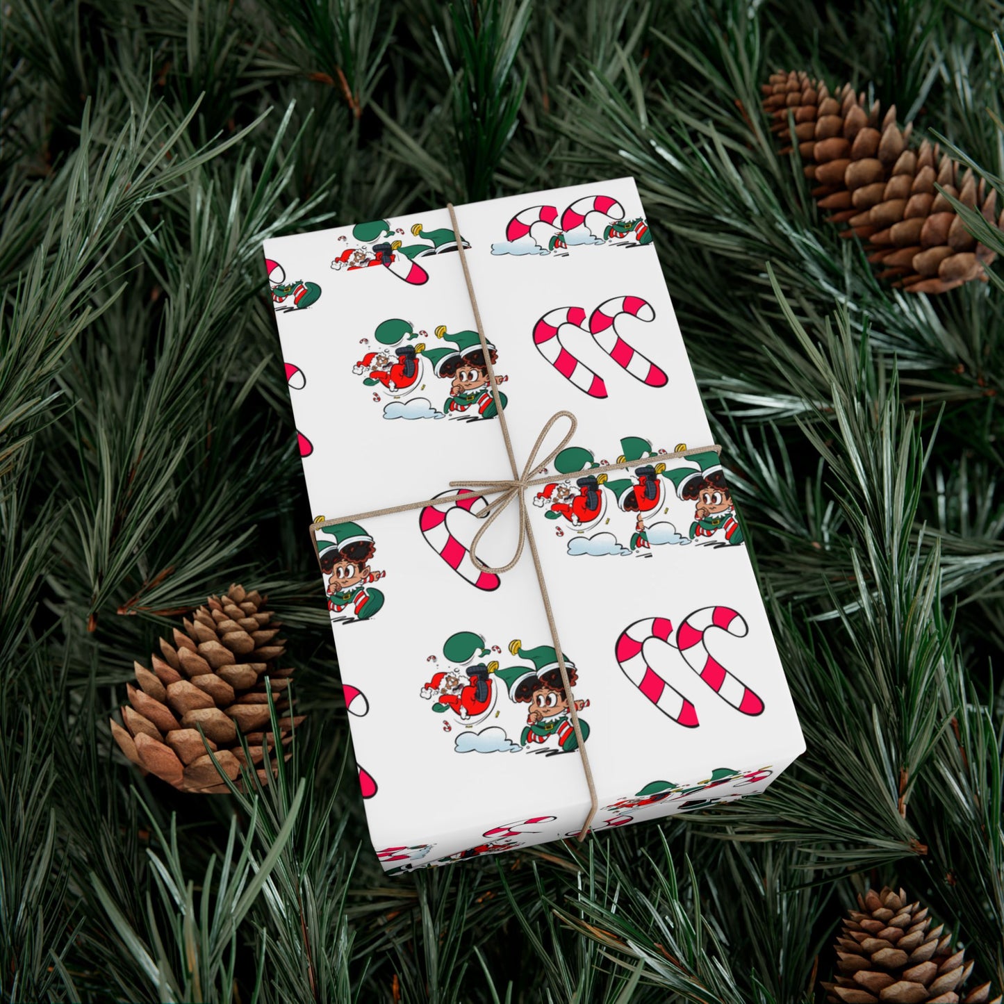 Beware of Toddler- Santa's Little Wrapper Wrapping Paper