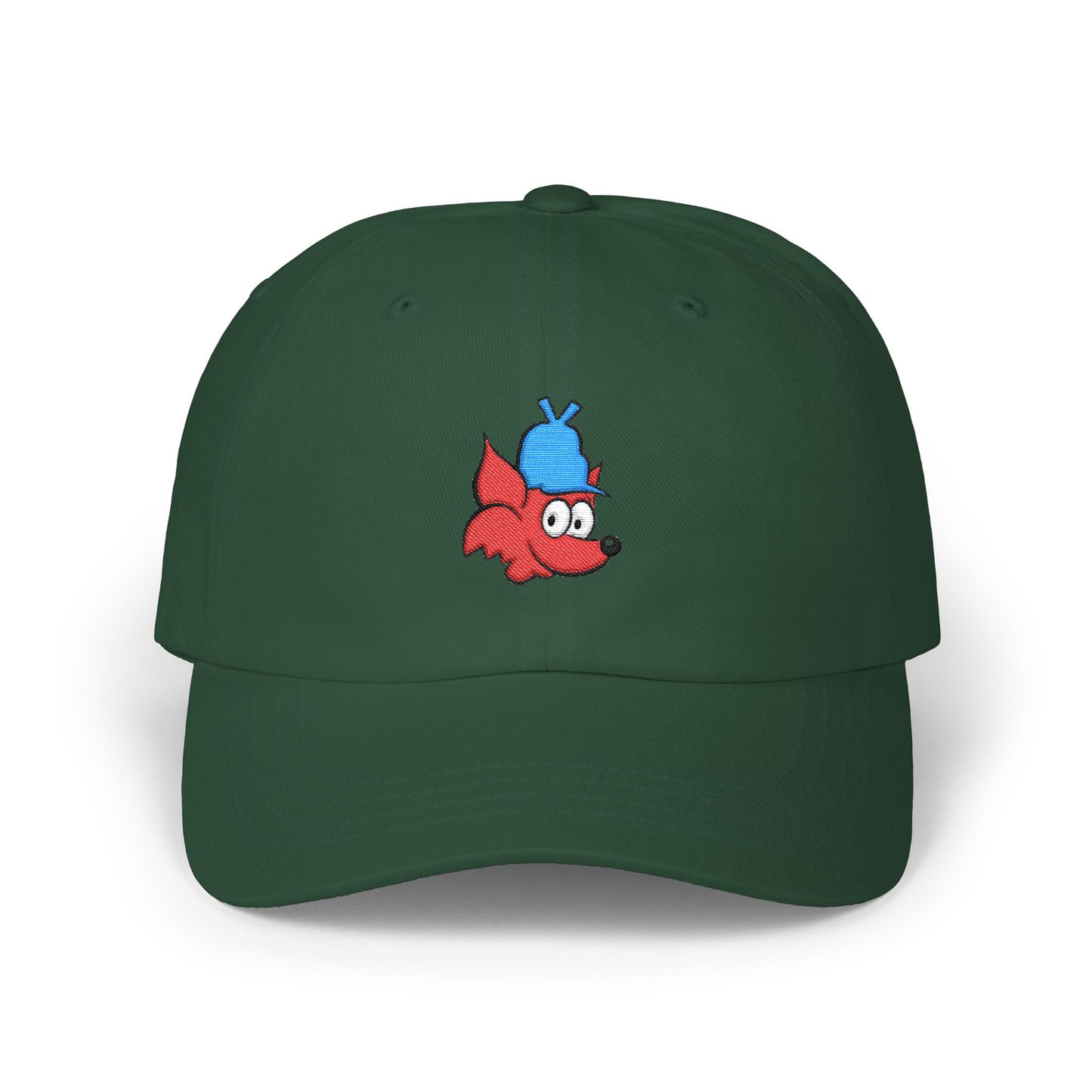 Slylock Fox Embroidered Dad Cap