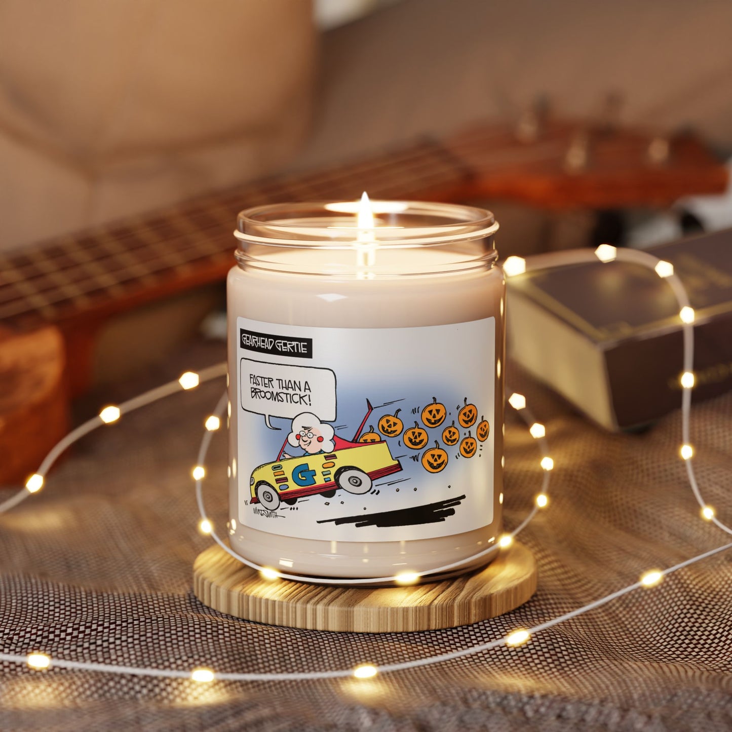Gearhead Gertie- Faster than a broomstick Soy Candle