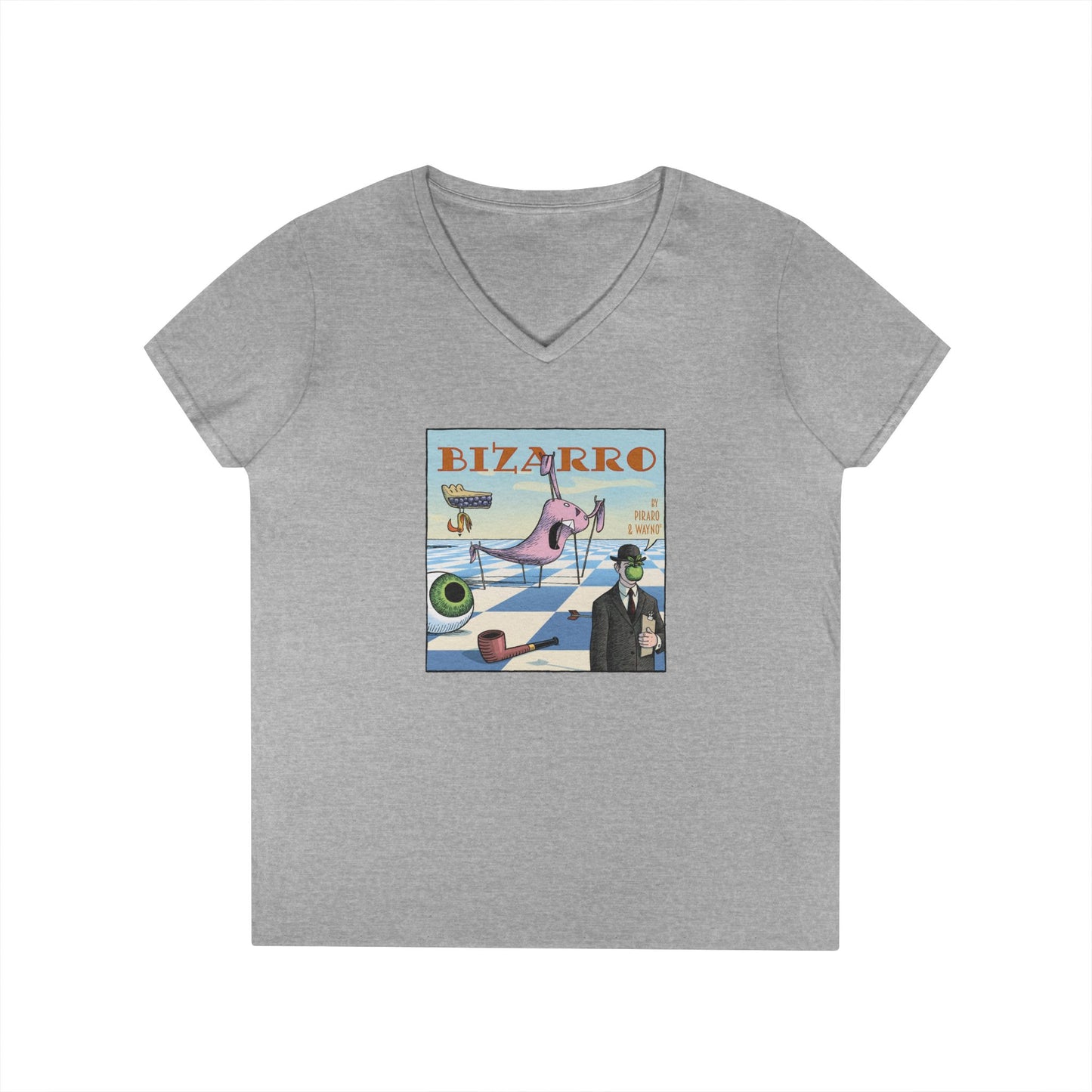 Bizarro Ladies' “Surrealism” V-Neck T-Shirt