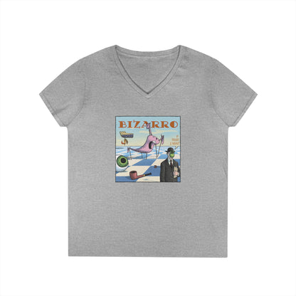 Bizarro Ladies' “Surrealism” V-Neck T-Shirt
