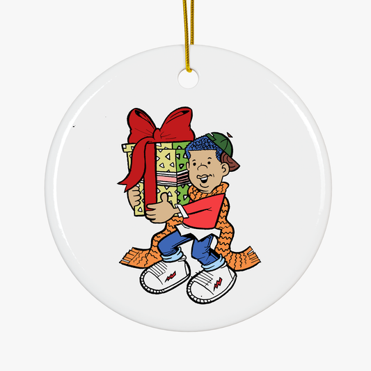 Curtis Big Gift Holiday Ornament - Perfect for Comic Lovers