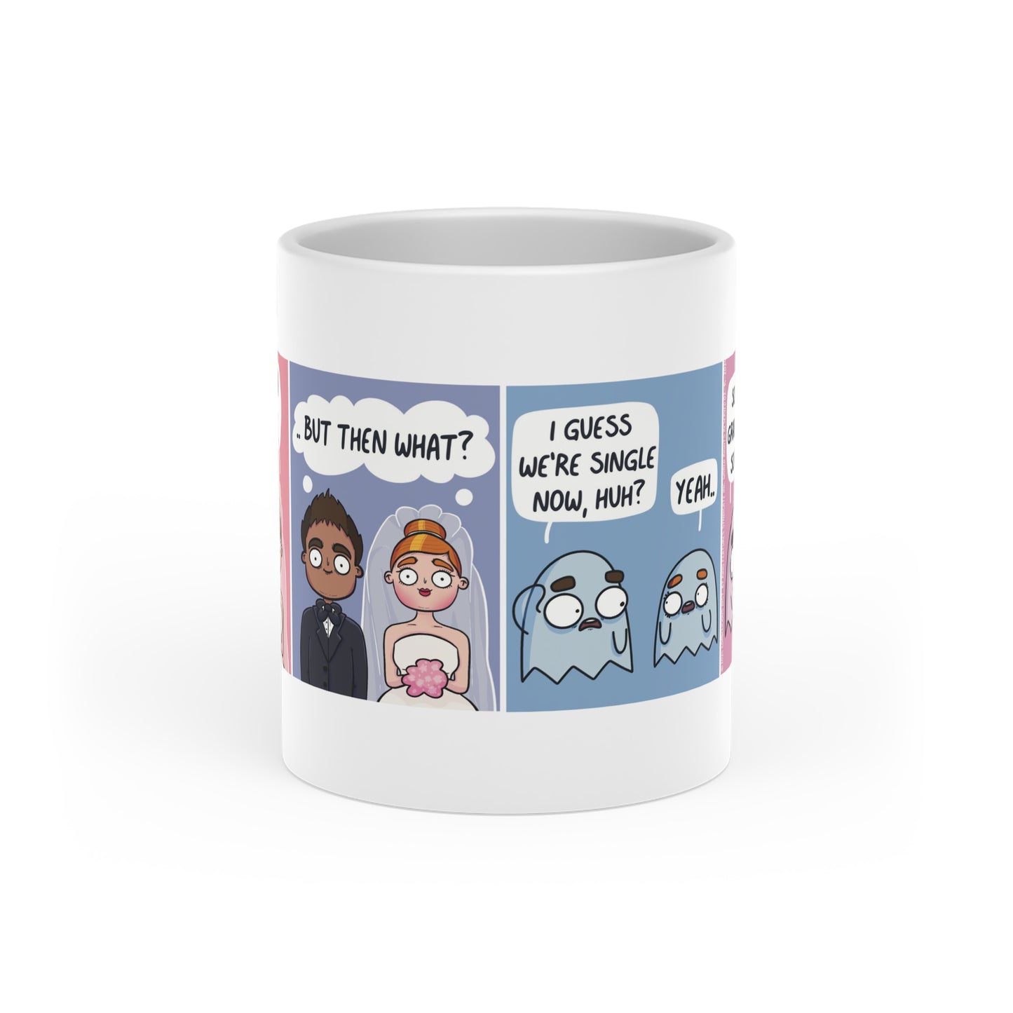 Comiclicious Til Death Do us Part: Heart-Shaped Mug