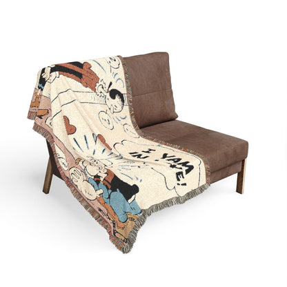 Popeye "I Yam in Love" Woven Blanket