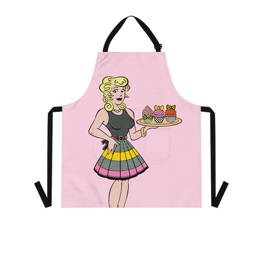 Blondie Pink Pop Art Apron